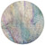 8' Round Beige Blue and Gray Round Abstract Washable Non Skid Indoor Outdoor Area Rug