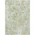 8' X 10' Artichoke Green Lavender And Beige Floral Washable Indoor Outdoor Area Rug