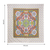 88" X 84" Green Red And White Floral Cotton Hanging Tapestry