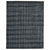 2' X 3' Charcoal And Gray Wool Plaid Hand Woven Area Rug