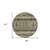 8' Taupe Beige And Ivory Round Southwestern Washable Indoor Outdoor Area Rug