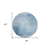 8' Blue Round Geometric Washable Indoor Outdoor Area Rug