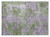 2' X 3' Green and Purple Abstract Washable Non Skid Indoor Outdoor Area Rug