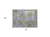 2' X 3' Green and Purple Abstract Washable Non Skid Indoor Outdoor Area Rug