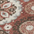 8' Orange Taupe And Gray Round Floral Medallion Washable Indoor Outdoor Area Rug