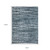 7' X 10' Teal And Ivory Striped Distressed Area Rug