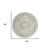 8' Ivory And Gray Floral Medallion Distressed Round Rug