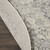 8' Ivory And Gray Floral Medallion Distressed Round Rug