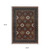 5' X 8' Red Medallion Area Rug With Fringe
