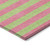 8' X 10' Green and Red Striped Washable Non Skid Indoor Outdoor Area Rug