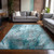 10' X 14' Gray and Ivory Abstract Washable Non Skid Indoor Outdoor Area Rug