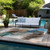 10' X 14' Beige Abstract Washable Non Skid Indoor Outdoor Area Rug