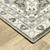 8' Gray And Blue Medallion Runner Rug