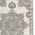 8' Gray And Blue Medallion Runner Rug