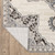 8' Gray And Blue Medallion Runner Rug