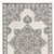 8' Gray And Blue Medallion Runner Rug