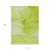 10' X 14' Green Abstract Washable Non Skid Indoor Outdoor Area Rug