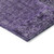 8' X 10' Eggplant Purple And Charcoal Patchwork Washable Indoor Outdoor Area Rug