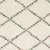 5' X 8' Gray Ivory And Tan Diamond Shag Area Rug With Fringe