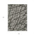10' X 14' Gray and Black Abstract Washable Non Skid Indoor Outdoor Area Rug