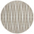 8' Taupe Beige And Ivory Round Geometric Washable Indoor Outdoor Area Rug