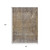 8' X 10' Brown And Ivory Abstract Washable Indoor Outdoor Area Rug