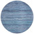 8' Denim Blue And Sky Blue Round Abstract Washable Indoor Outdoor Area Rug