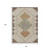 8' X 10' Brown Copper And Fern Green Geometric Washable Indoor Outdoor Area Rug