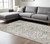 6' X 9' Gray And Gold Medallion Hand Tufted Area Rug