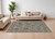 6' X 9' Gray and Brown Wool Oriental Hand Knotted Area Rug With Fringe