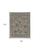6' X 9' Gray and Brown Wool Oriental Hand Knotted Area Rug With Fringe