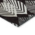 3' X 5' Black Silver And Charcoal Floral Washable Indoor Outdoor Area Rug
