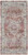 2' X 4' Ivory Red And Brown Floral Distressed Area Rug