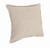 Set of Two 20" Beige Cotton Throw Pillows