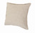 Set of Two 20" Beige Cotton Throw Pillows