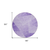 8' Purple And Ivory Round Abstract Washable Indoor Outdoor Area Rug