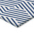 8' Round Navy and White Round Geometric Washable Non Skid Indoor Outdoor Area Rug