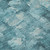 9' X 12' Teal Blue And Silver Abstract Washable Indoor Outdoor Area Rug