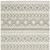 10' X 13' Gray And Beige Tribal Area Rug