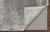 10' Gray Abstract Power Loom Runner Rug With Fringe