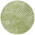 8' Round Sage Round Abstract Washable Non Skid Indoor Outdoor Area Rug