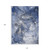 10' X 14' Blue and Gray Abstract Washable Non Skid Indoor Outdoor Area Rug