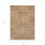 5' X 8' Copper Brown And Terra Cotta Geometric Washable Indoor Outdoor Area Rug