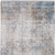 8' X 11' Ivory Gray and Blue Abstract Power Loom Area Rug With Fringe