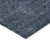 5' X 8' Blue And Navy Blue Floral Washable Indoor Outdoor Area Rug