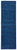 8' Runner Blue Hand Woven Runner Rug