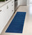 8' Runner Blue Hand Woven Runner Rug
