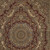 10' X 13' Red And Gold Medallion Area Rug With Fringe