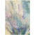 10' X 14' Beige Blue and Gray Abstract Washable Non Skid Indoor Outdoor Area Rug