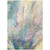 10' X 14' Beige Blue and Gray Abstract Washable Non Skid Indoor Outdoor Area Rug